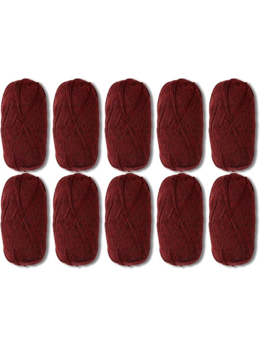 100% Wool Yarn Pack in Red - Soft, Durable, Ideal for Knitting & Crafting